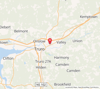 Map of Bible Hill, Nova ScotiaNova Scotia