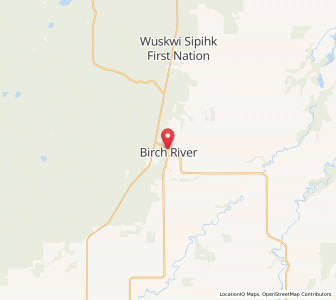 Map of Birch River, ManitobaManitoba