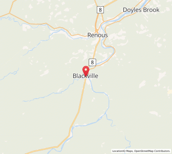 Map of Blackville, New BrunswickNew Brunswick