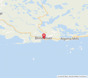 Map of Blind River, OntarioOntario