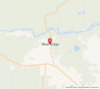 Map of Blue Ridge, AlbertaAlberta