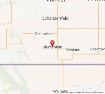 Map of Blumenfeld, ManitobaManitoba