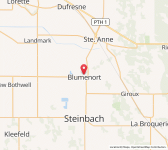 Map of Blumenort, ManitobaManitoba