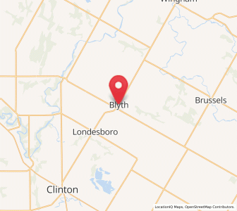 Map of Blyth, Ontario