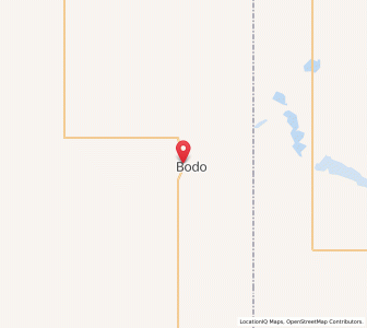 Map of Bodo, AlbertaAlberta