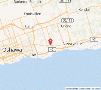 Map of Bowmanville, OntarioOntario