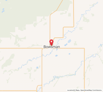 Map of Bowsman, ManitobaManitoba