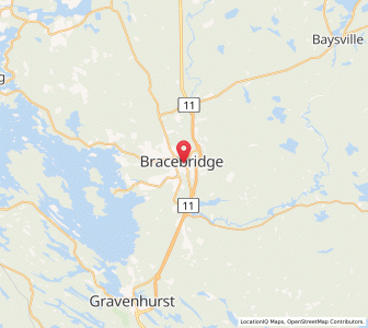 Map of Bracebridge, OntarioOntario