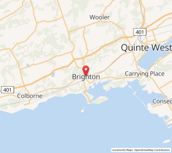 Map of Brighton, OntarioOntario