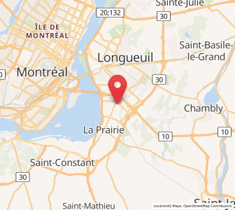 Map of Brossard, Quebec