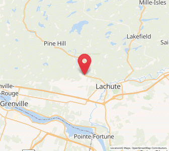 Map of Brownsburg-Chatham, Quebec