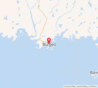 Map of Burgeo, Newfoundland & LabradorNewfoundland and Labrador