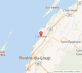 Map of Cacouna, Quebec