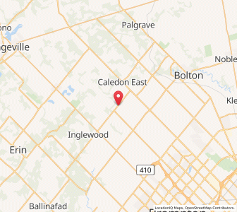 Map of Caledon, OntarioOntario