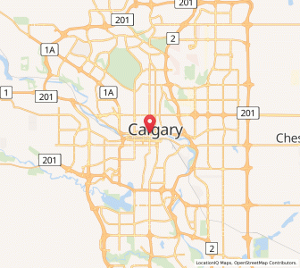 Map of Calgary, AlbertaAlberta