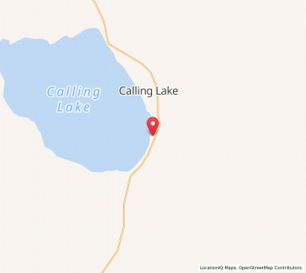 Map of Calling Lake, AlbertaAlberta