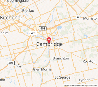 Map of Cambridge, OntarioOntario