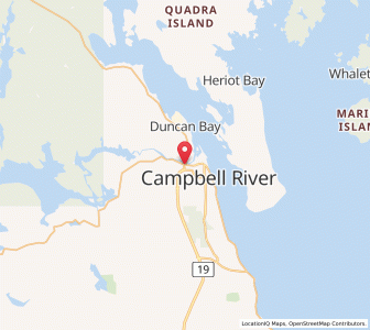 Map of Campbell River, British ColumbiaBritish Columbia