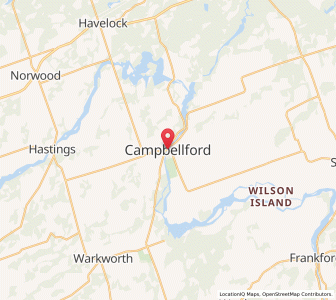 Map of Campbellford, OntarioOntario