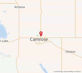 Map of Camrose, AlbertaAlberta