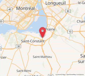 Map of Candiac, Quebec