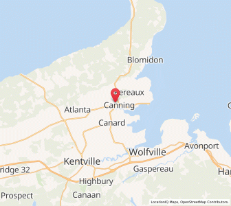 Map of Canning, Nova ScotiaNova Scotia