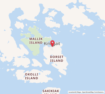 Map of Cape Dorset, NunavutNunavut