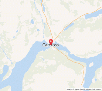 Map of Carcross, YukonYukon Territory