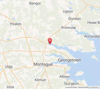 Map of Cardigan, Prince Edward IslandPrince Edward Island