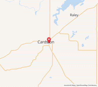 Map of Cardston, AlbertaAlberta