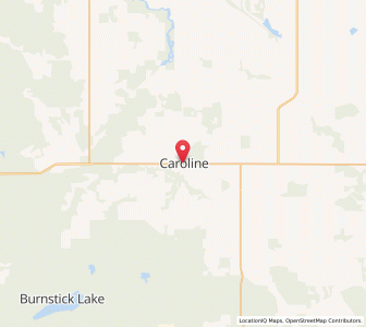 Map of Caroline, AlbertaAlberta