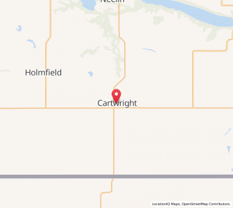 Map of Cartwright, ManitobaManitoba