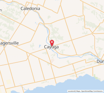 Map of Cayuga, OntarioOntario