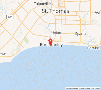 Map of Central Elgin, OntarioOntario