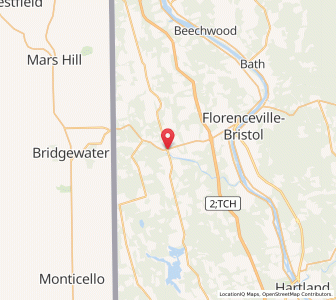 Map of Centreville, New BrunswickNew Brunswick