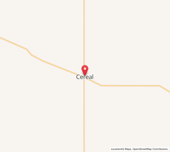 Map of Cereal, AlbertaAlberta