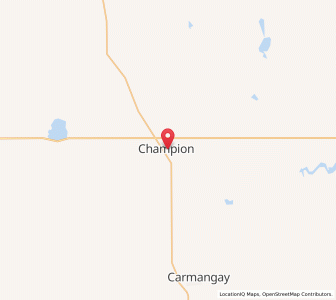 Map of Champion, AlbertaAlberta