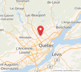 Map of Charlesbourg, Quebec