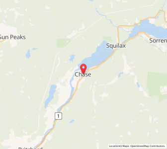 Map of Chase, British ColumbiaBritish Columbia