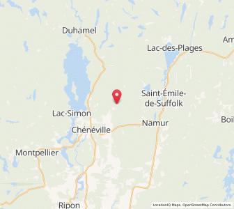 Map of Chénéville, QuebecQuebec