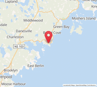 Map of Cherry Hill, Nova Scotia