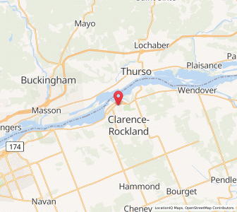 Map of Clarence-Rockland, OntarioOntario