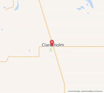 Map of Claresholm, AlbertaAlberta