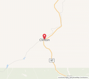 Map of Clinton, British ColumbiaBritish Columbia
