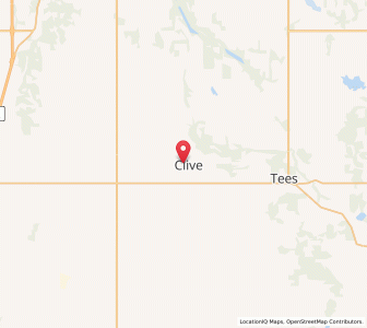 Map of Clive, AlbertaAlberta