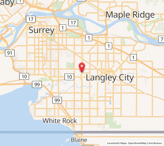Map of Cloverdale, British ColumbiaBritish Columbia