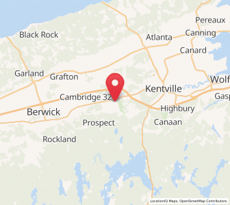 Map of Coldbrook, Nova Scotia