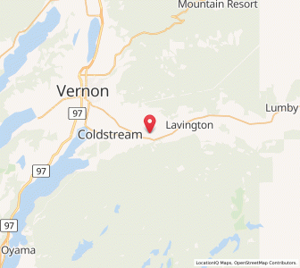 Map of Coldstream, British ColumbiaBritish Columbia
