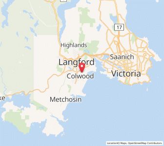 Map of Colwood, British ColumbiaBritish Columbia