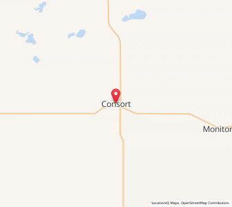 Map of Consort, AlbertaAlberta